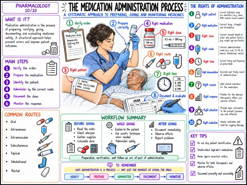 Pharmacology 10/10: The Medication Administration Process — The Rights of Medication Administration
