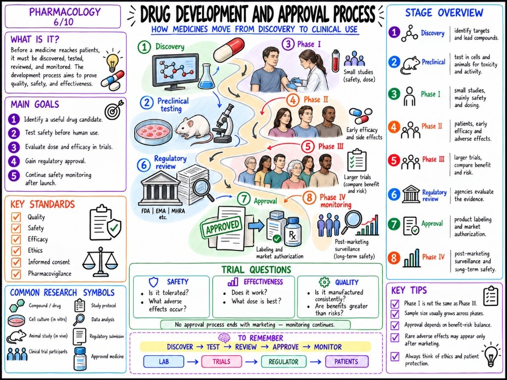 Pharmacology 6/10: Drug Development and Approval Process — Lab to Clinical Use